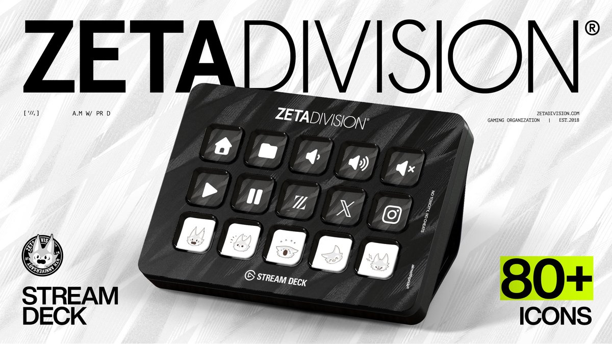 ⚡️Elgato × ZETA DIVISION Stream Deck Faceplate ZETA DIVISION