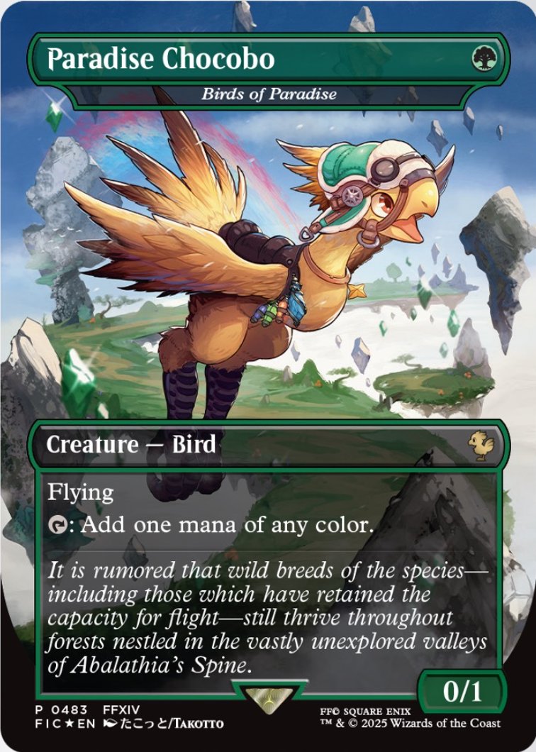 MTG x FINAL FANTASY・チョコボ・バンドル】 《極楽鳥/Birds of