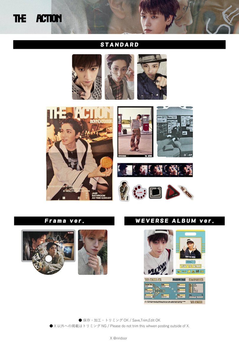 BOYNEXTDOOR 5th EP 『 The Action 』 ・ RIWOO boynextdoor photocard