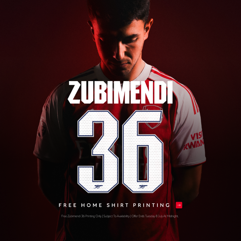 Our new number 36 🙌 Buy a 25/26 home shirt in the next 48 hours