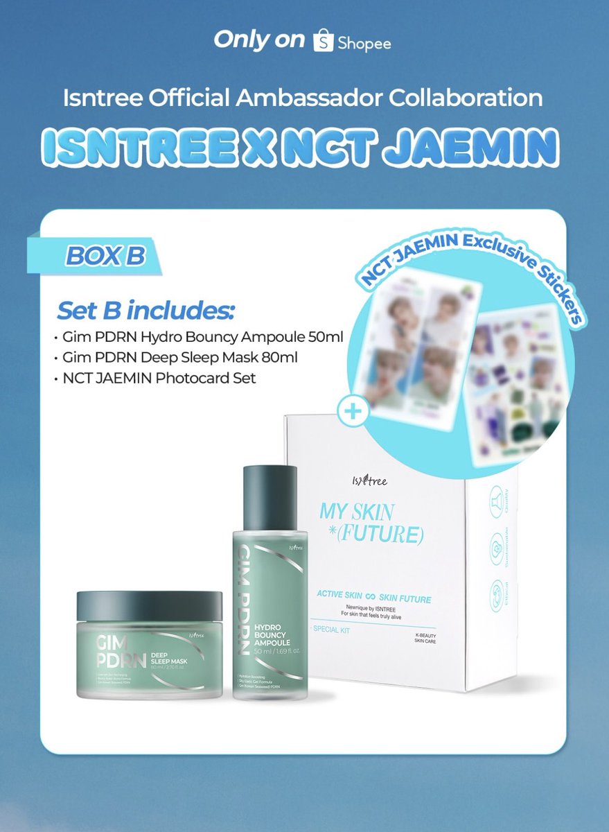 NOW AVAILABLE ON SHOPEE 🌿🛍️ ISNTREE X NCT JAEMIN Collaboration