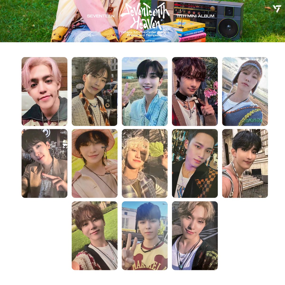 seventeen 11th mini album: seventeenth heaven — yizhiyu yzy 3.0