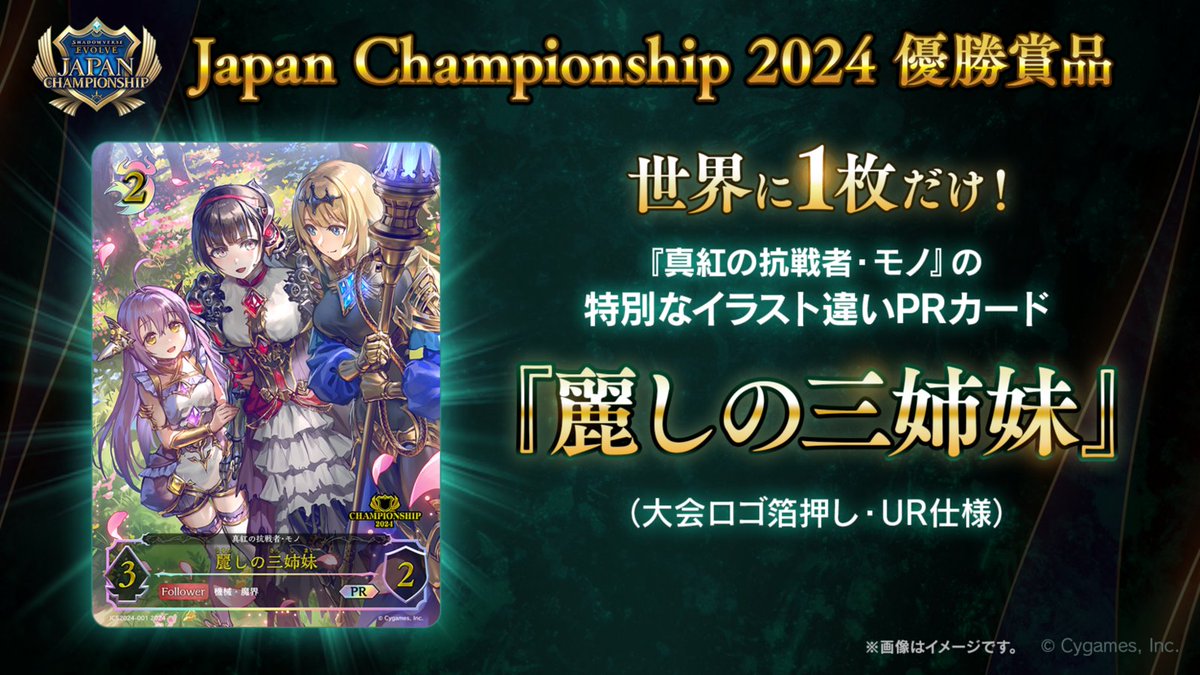 エボルヴJCS】 「Shadowverse EVOLVE Japan Championship 2024」優勝