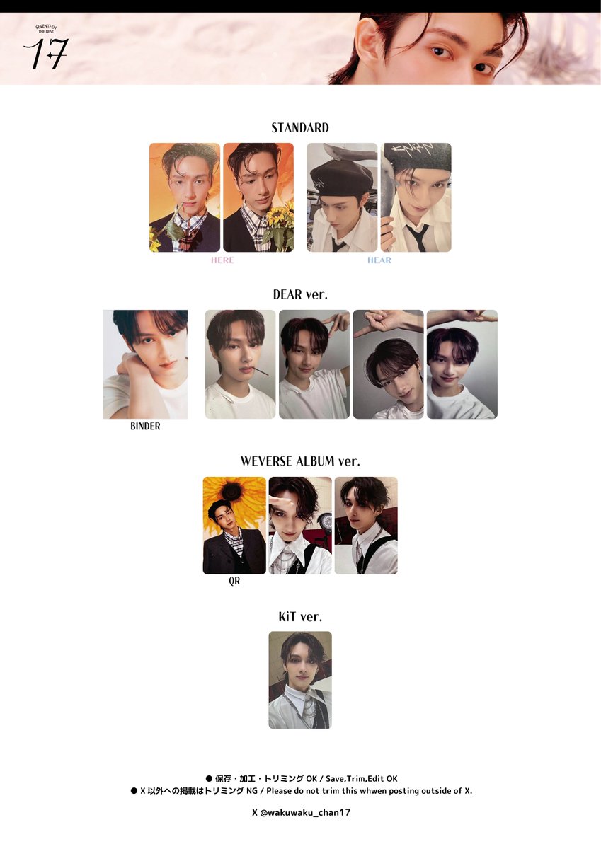 トレカ セブチ ジュン SEVENTEEN ③