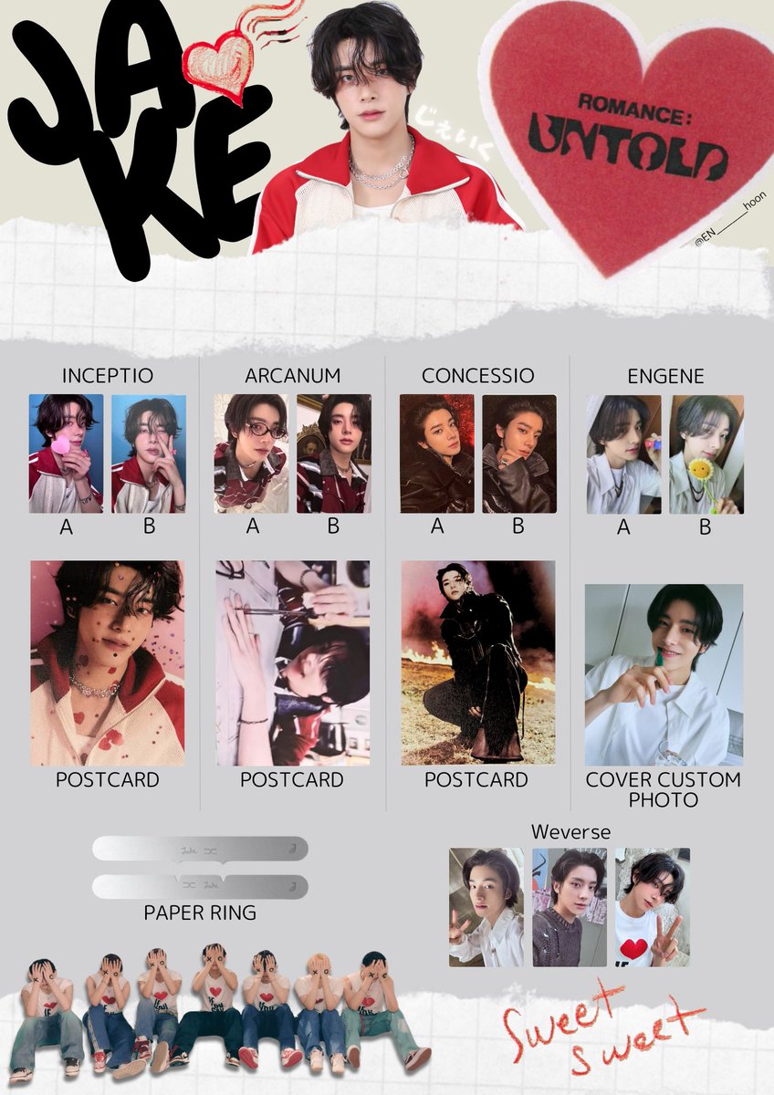 🍥⸝꙳ ⁡ ENHYPEN 2nd Studio Album ROMANCE : UNTOLD ⁡ JAKE ジェイク