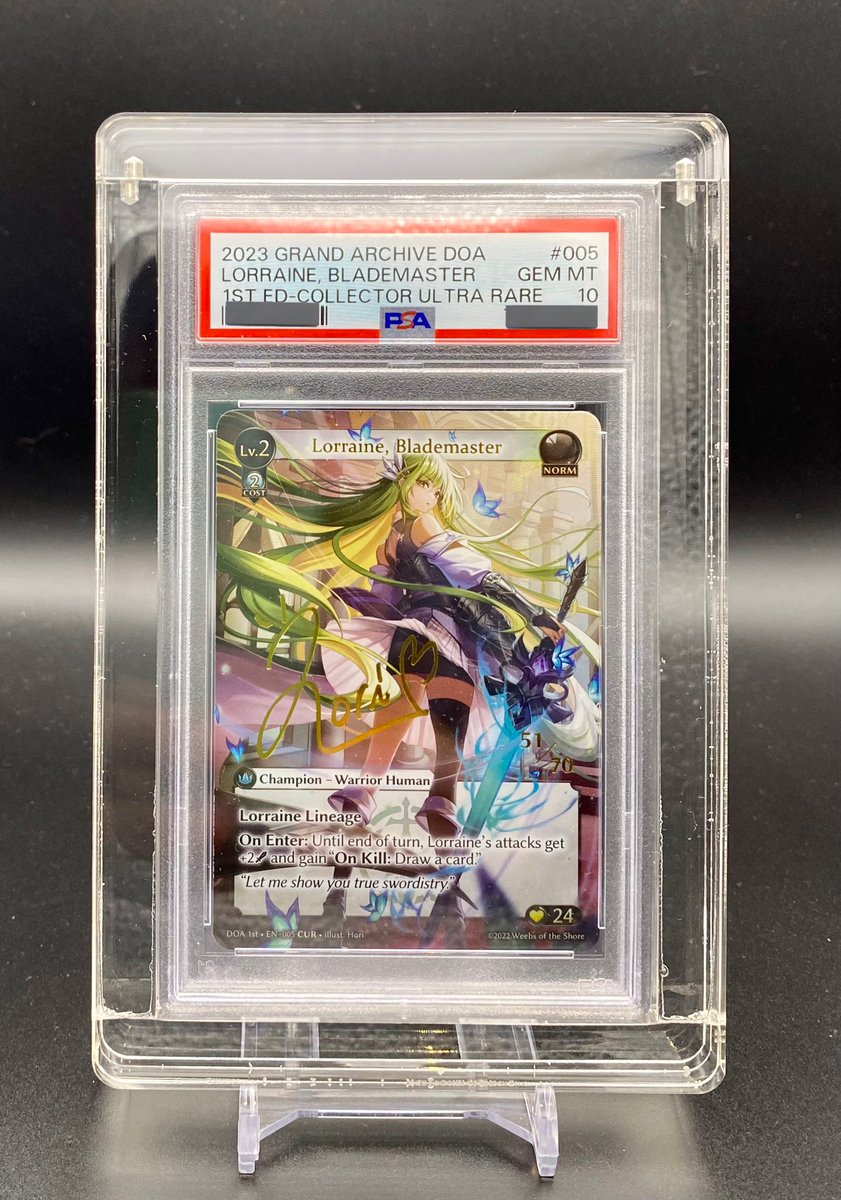Lorraine, Blademaster Grand Archive TCG CUR PSA10 夏のボーナスぶっ