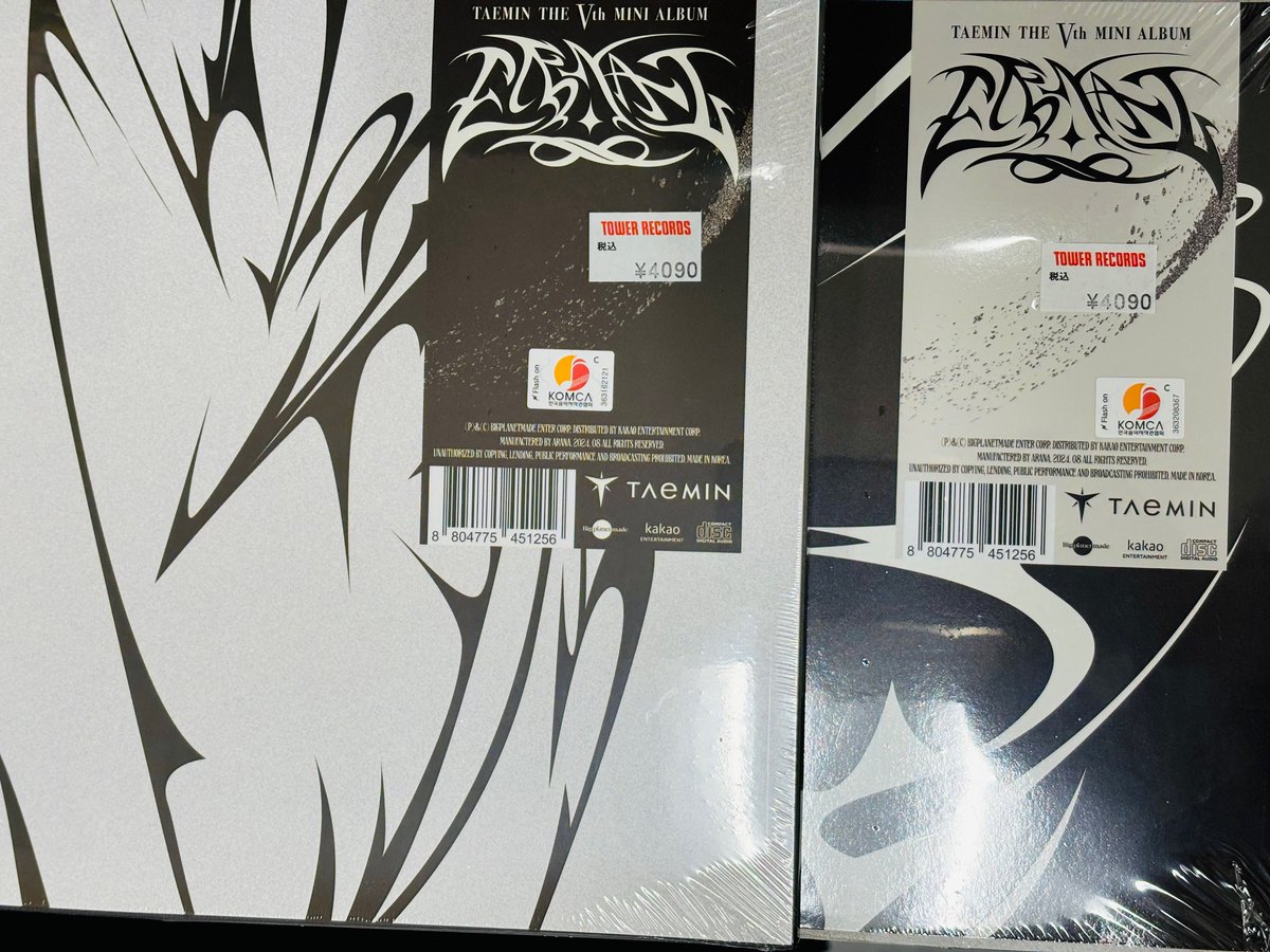 TAEMIN(#SHINee)】 テミン5枚目のミニアルバム『ETERNAL』入荷しました