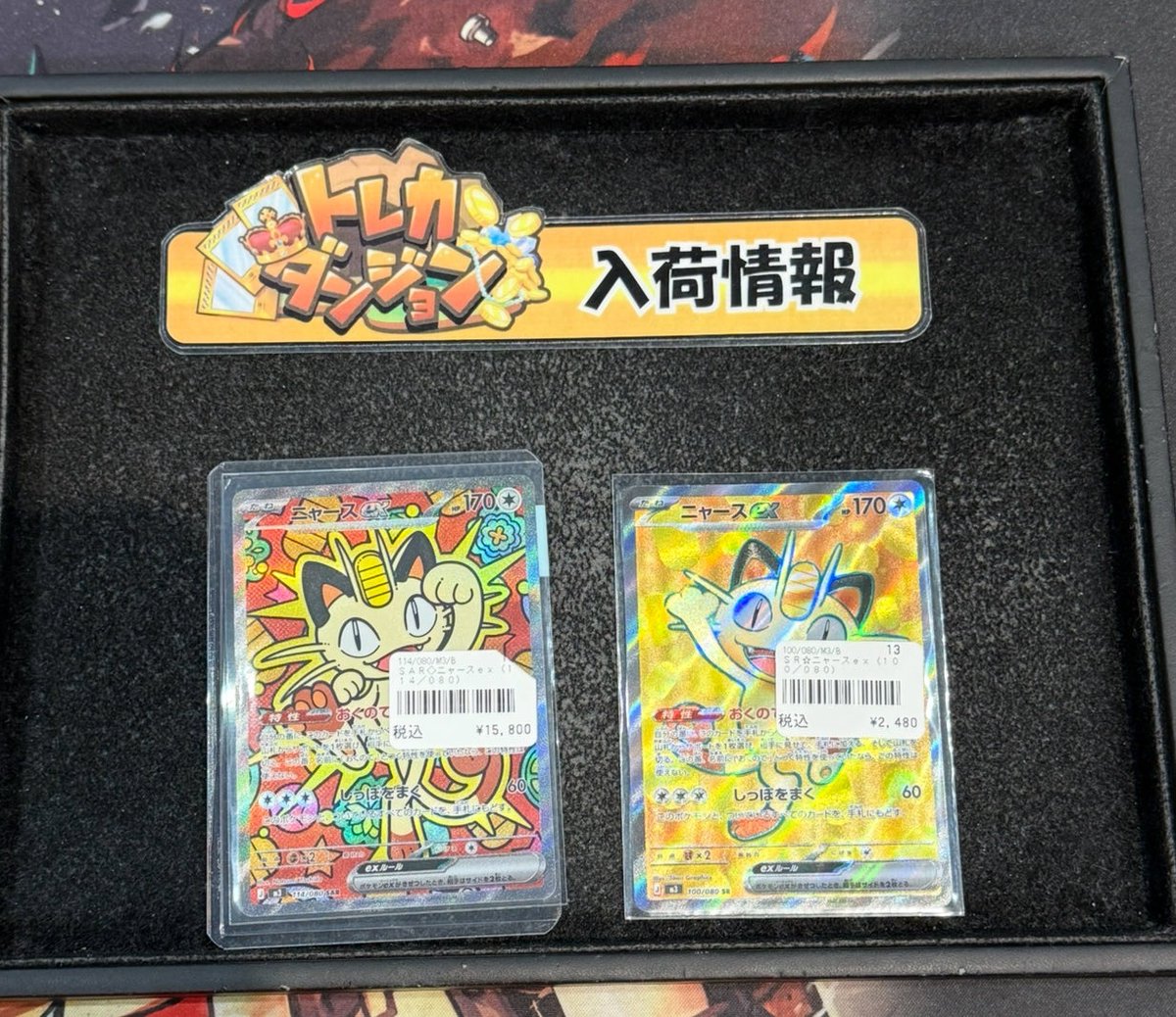 🐈入荷情報📷】 #ポケモンカードゲーム ニャースex SAR ニャースex を