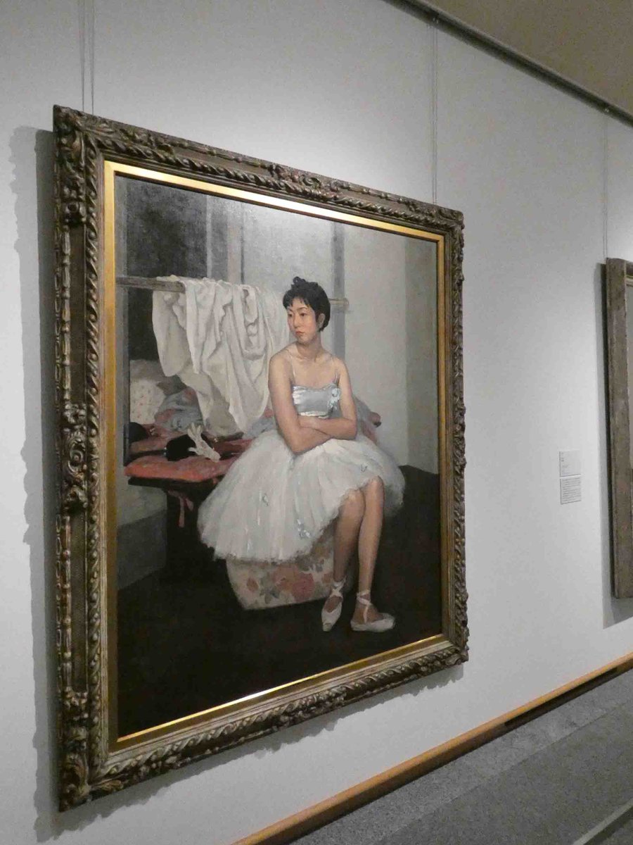 日本髪の娘展 作品解説👀② 小磯良平《踊り子》1935年、武田薬品工業