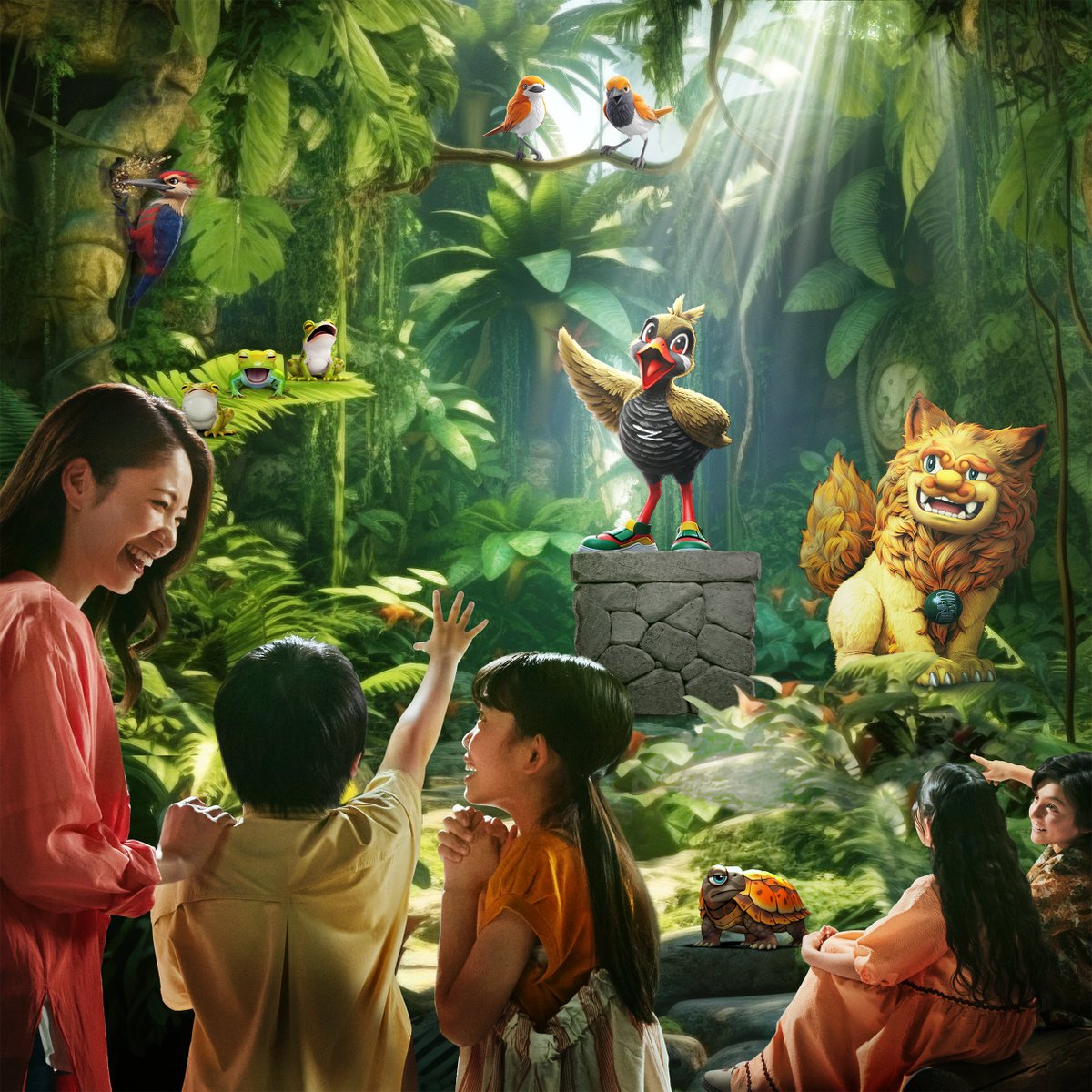 正解発表／ 昨日のシルエットの正体は…このふたり？！ やんばるの森