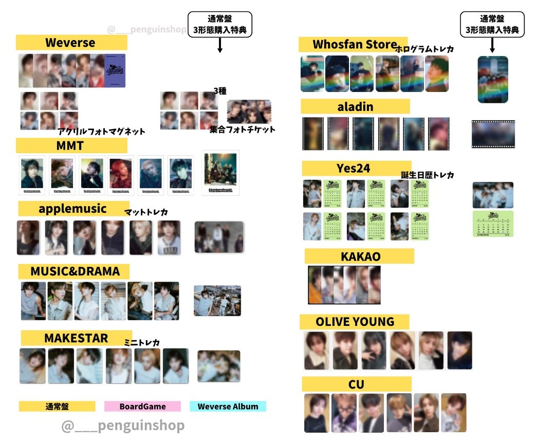 🤍🤍🤍 BOYNEXTDOOR [No Genre] 🤍🤍🤍 📍トレカ一覧 <最新版