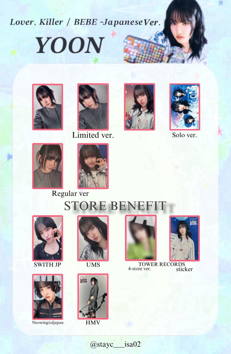 Japan 6th Double A Side Single 『Lover, Killer / BEBE -Japanese