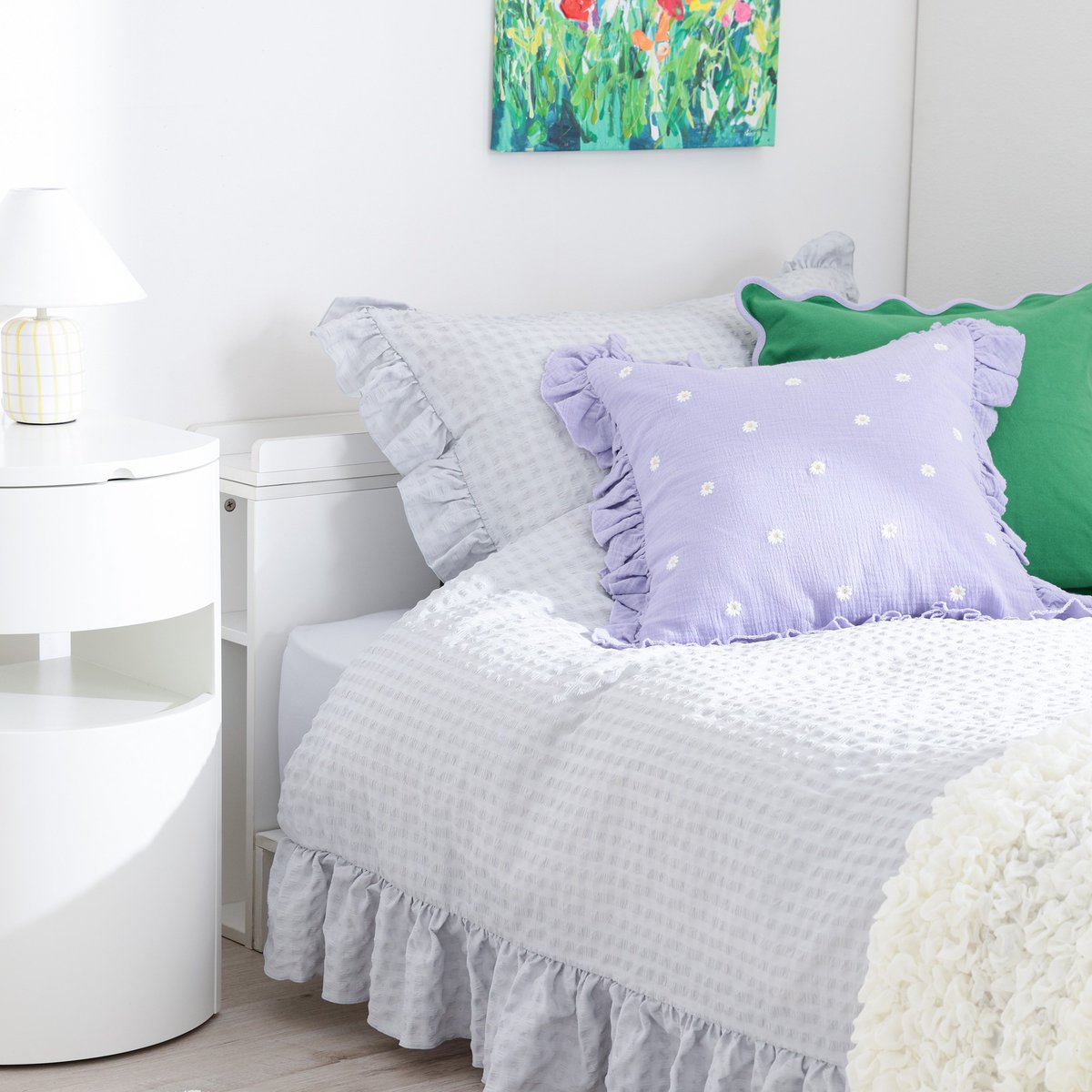 これ1つでまるっとコーディネートが完成🪄 まくらカバー、掛け布団