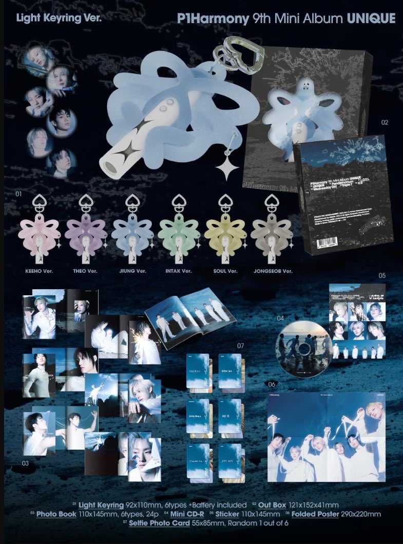 P1Harmony 9th Mini Album [UNIQUE] ピーワン カムバック📣 🎀LIGHT