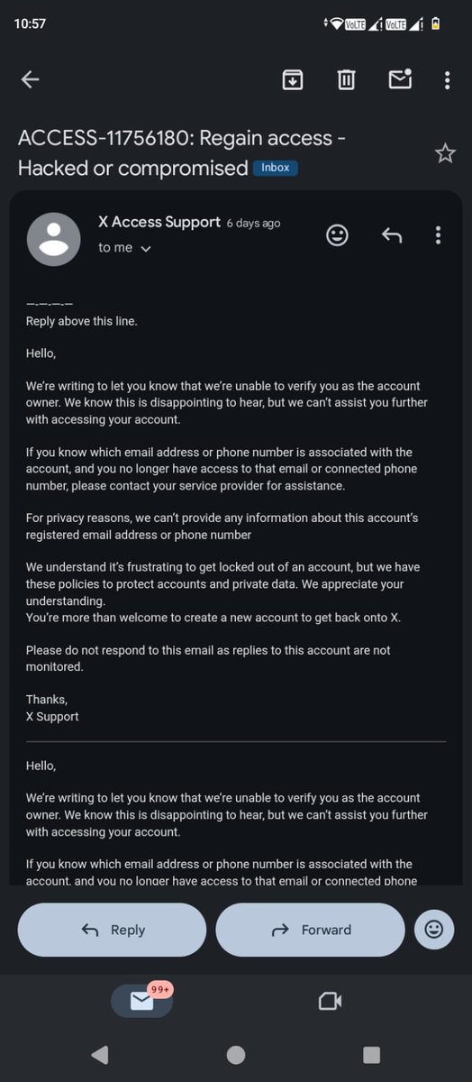 Oomf @Israel71005257 lost her account and she doesn't understand