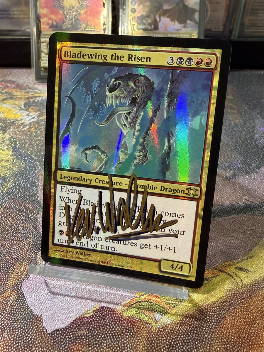 始祖ドラゴンのデッキの中でも核の2枚が約一年半のサインの旅から返っ