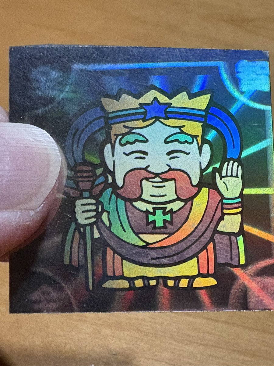 フルタ製菓 #ドキドキ学園 実家から発掘した懐かしいシール 初代最強神