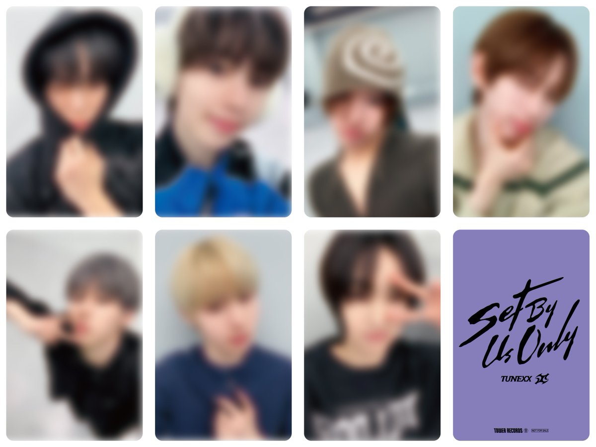 TUNEXX 1ST MINI ALBUM『#SET_BY_US_ONLY』 タワレコ限定特典絵柄解禁