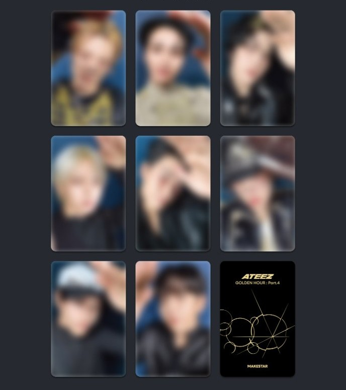 タワ渋MAKESTAR】 #ATEEZ [GOLDEN HOUR : Part.4] MAKESTAR限定特典