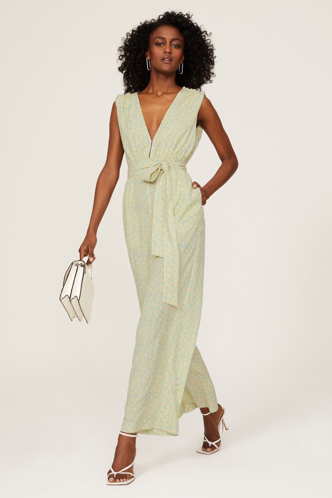Leaf Plunge Jumpsuit by Derek Lam 10 Crosby x RTR | Rent the Runway