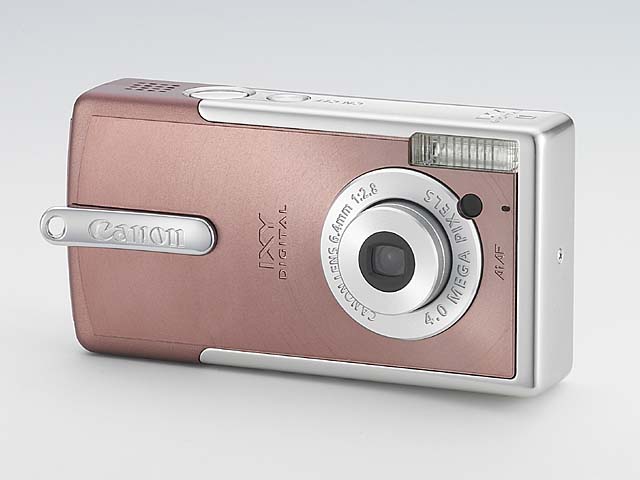 キヤノン、400万画素単焦点の小型機「IXY DIGITAL L」
