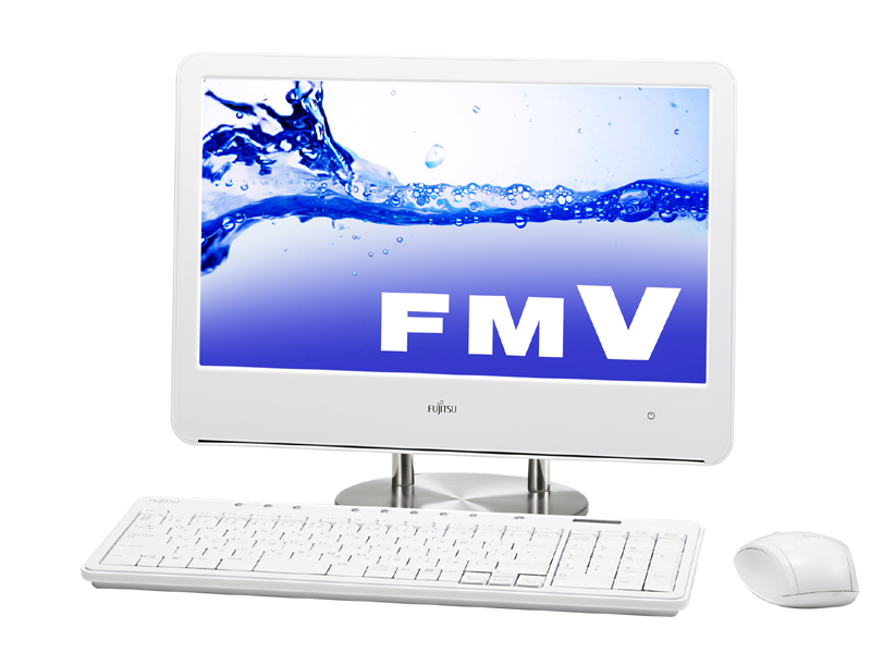 富士通 液晶一体型PC ホワイト 富士通、ボードPC風の液晶一体型PC