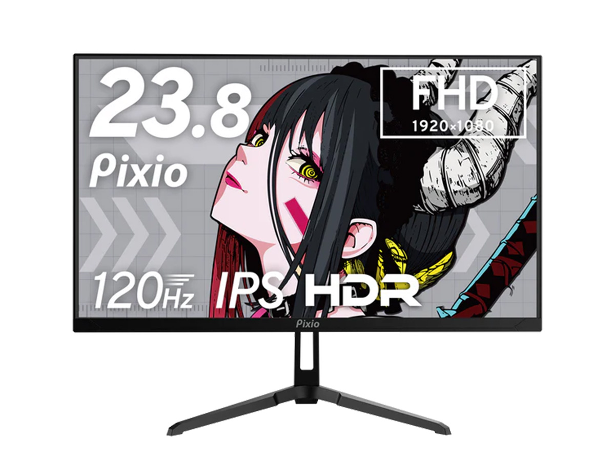 2万円切りで120Hz/フルHD対応の23.8型ゲーミングモニター。パステル