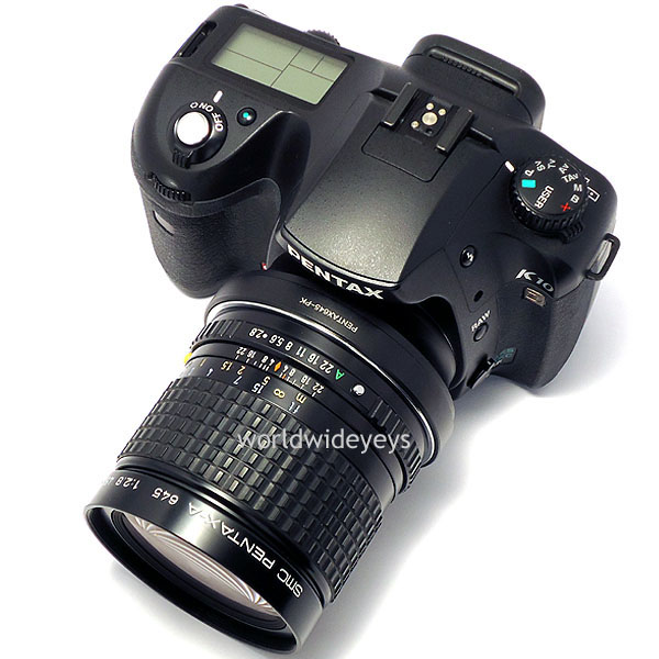 PENTAXペンタックス645レンズ→ペンタックスKマウントアダプター