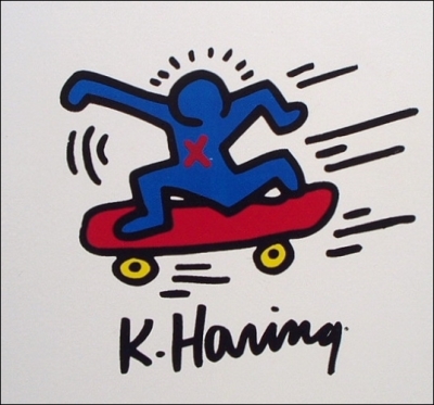 キース・ヘリングのスケートボード「Skateboard（1）」（ca.1988