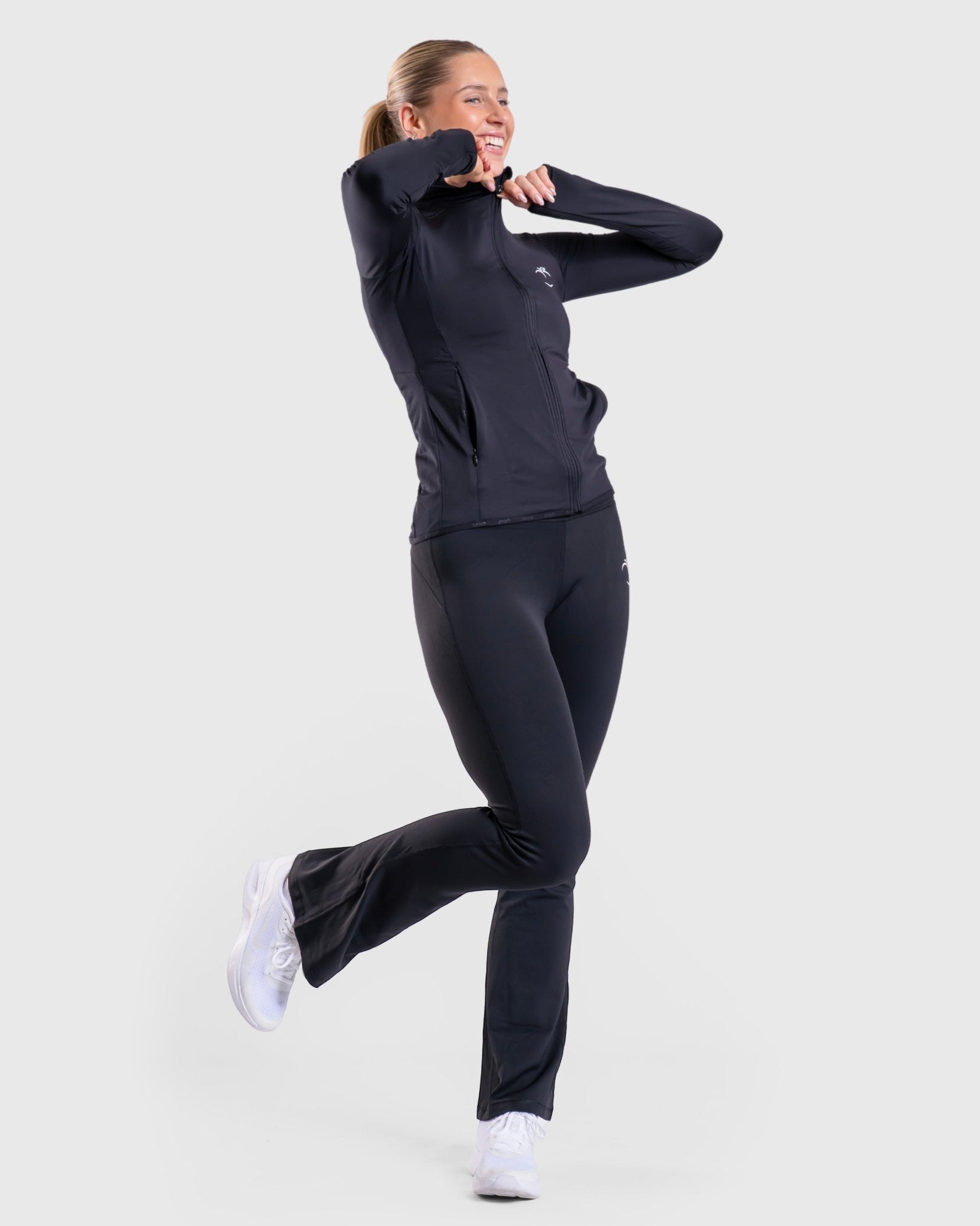 Black Flared Yoga | Tights – Peach Tights