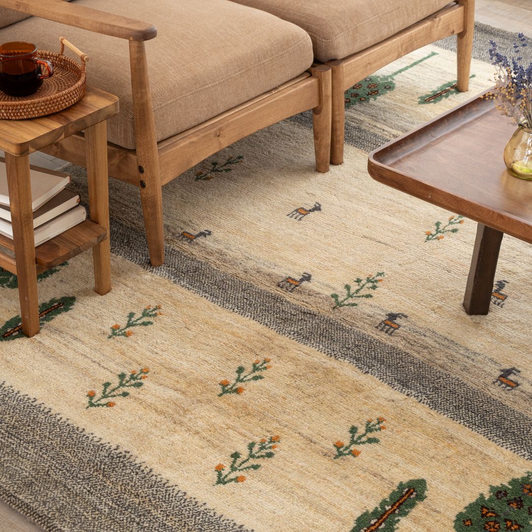 ギャッベ ラグサイズS (約100×150cm） – Persiadirect