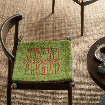 ギャッベ ペルシャ手織り絨毯 座布団 43×35cm – Persiadirect