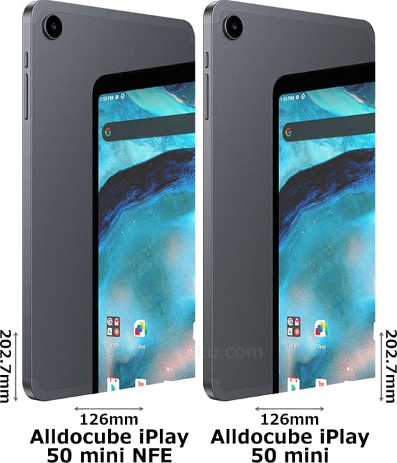 Alldocube「iPlay 50 mini NFE」と「iPlay 50 mini」の違い - フォトスク