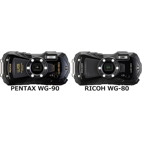 PENTAX WG-90」と「RICOH WG-80」の違い - フォトスク