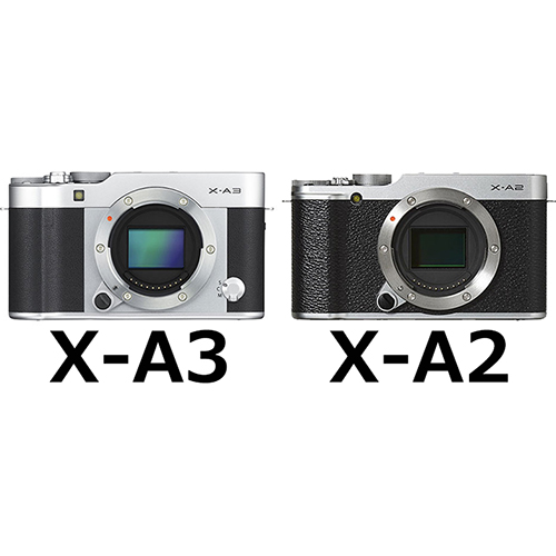 FUJIFILM X-A3」と「FUJIFILM X-A2」の違い - フォトスク