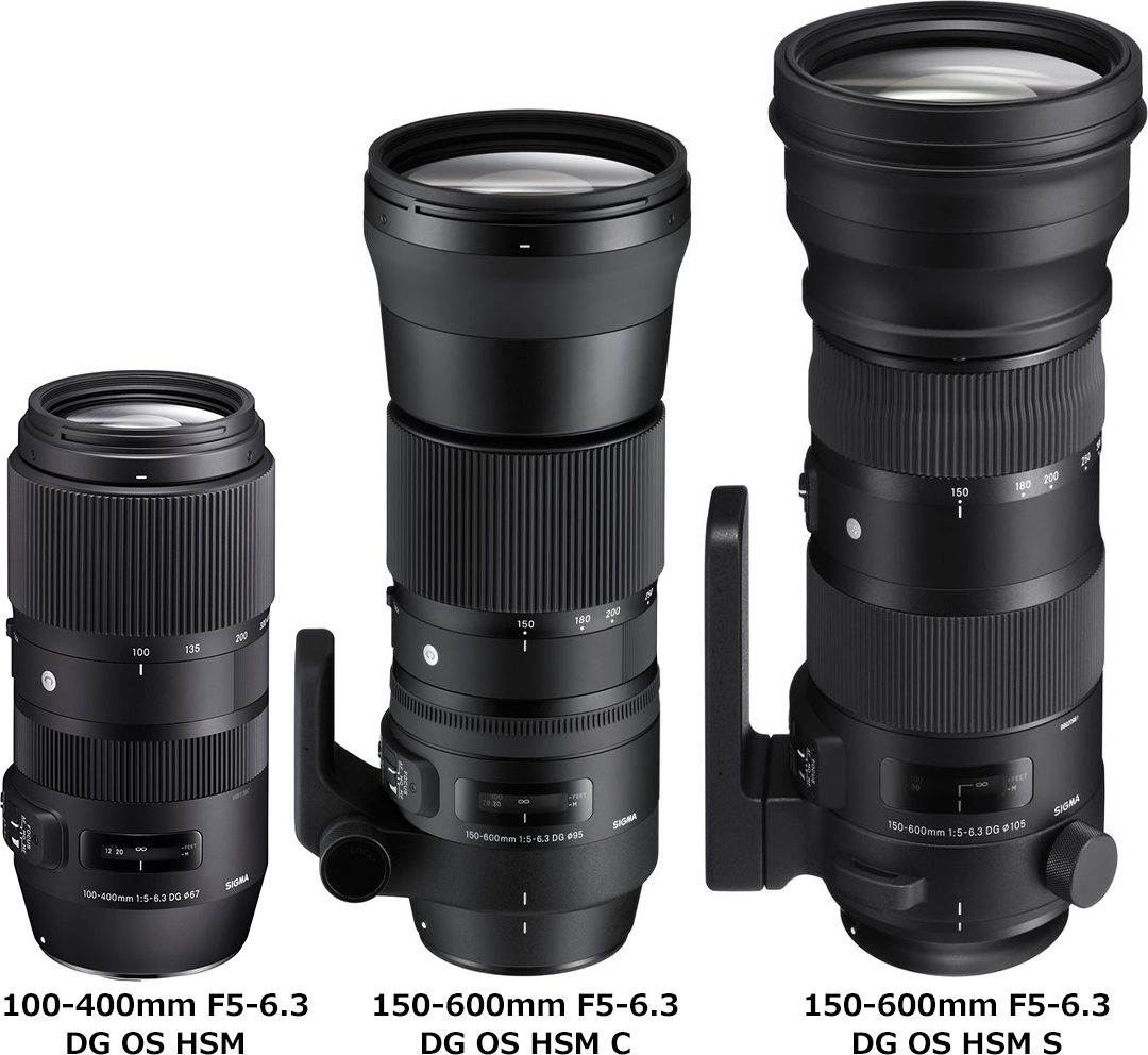 シグマ「100-400mm F5-6.3 DG OS HSM | Contemporary」と「150-600mm