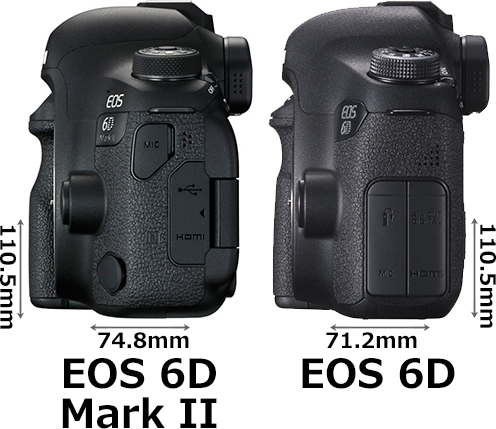 EOS 6D Mark II」と「EOS 6D」の違い - フォトスク