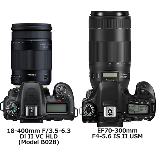 タムロン「18-400mm F3.5-6.3」とキヤノン「70-300mm F4-5.6」の違い