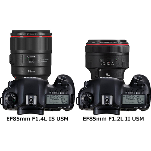 EF85mm F1.4L IS USM」と「EF85mm F1.2L II USM」の違い - フォトスク