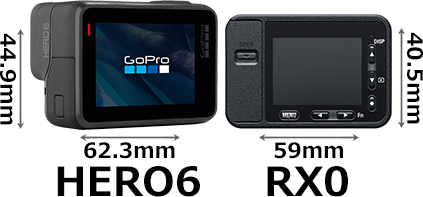 GoPro HERO6」と「RX0」の違い - フォトスク