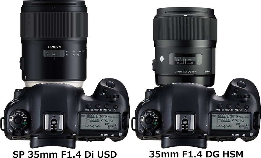 タムロン SP 35mm F1.4 Di USD」と「シグマ 35mm F1.4 DG HSM」の違い