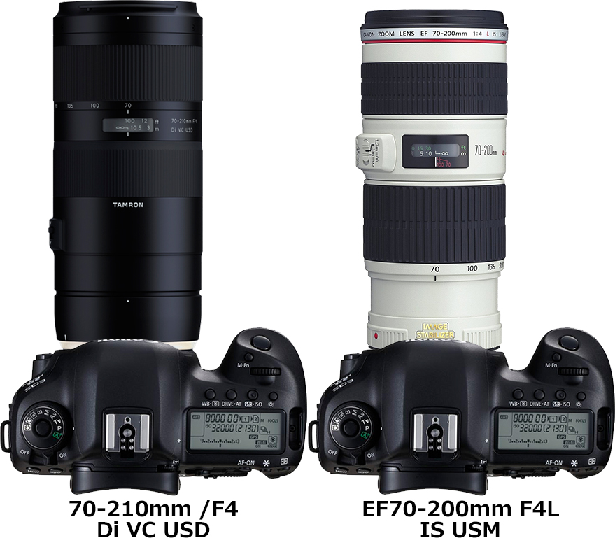 70-210mm F4 Di VC USD」と「EF70-200mm F4L IS USM」の違い - フォトスク