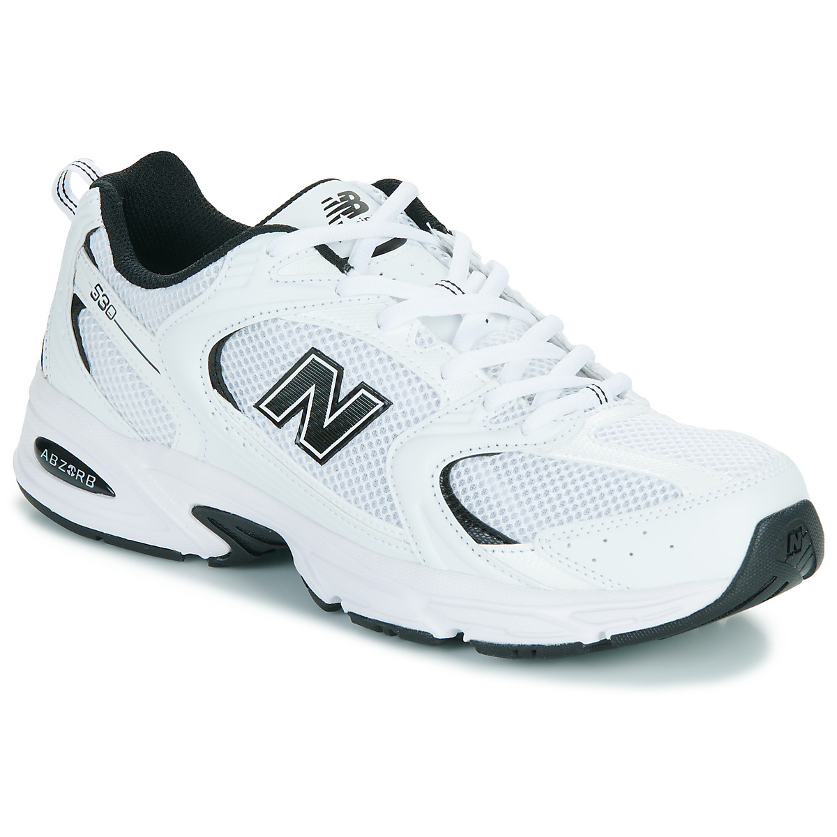 New Balance 530 White / Black - Fast delivery | Spartoo Europe