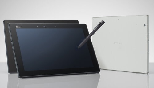 スタイラスペン付10型防水タブレット「arrows Tab F-02K」ドコモより
