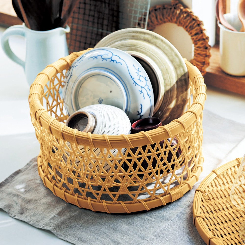 洗える竹編み風 水切りかご｜通販のベルメゾンネット