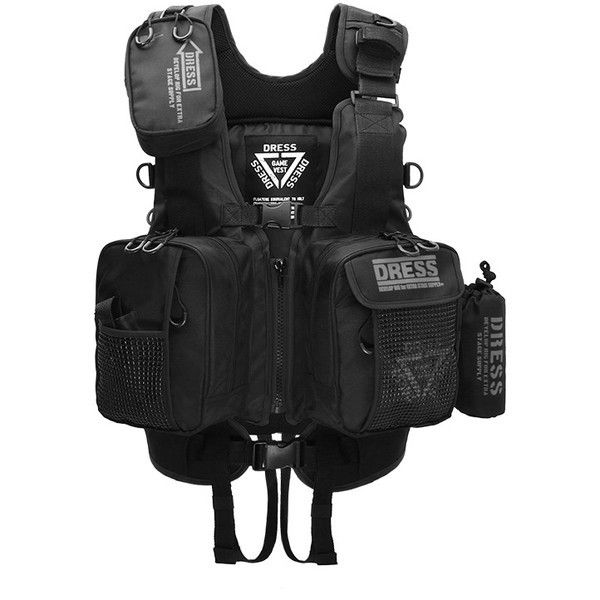DRESS フローティングゲームベスト ブラック | 激安の新品・型落ち