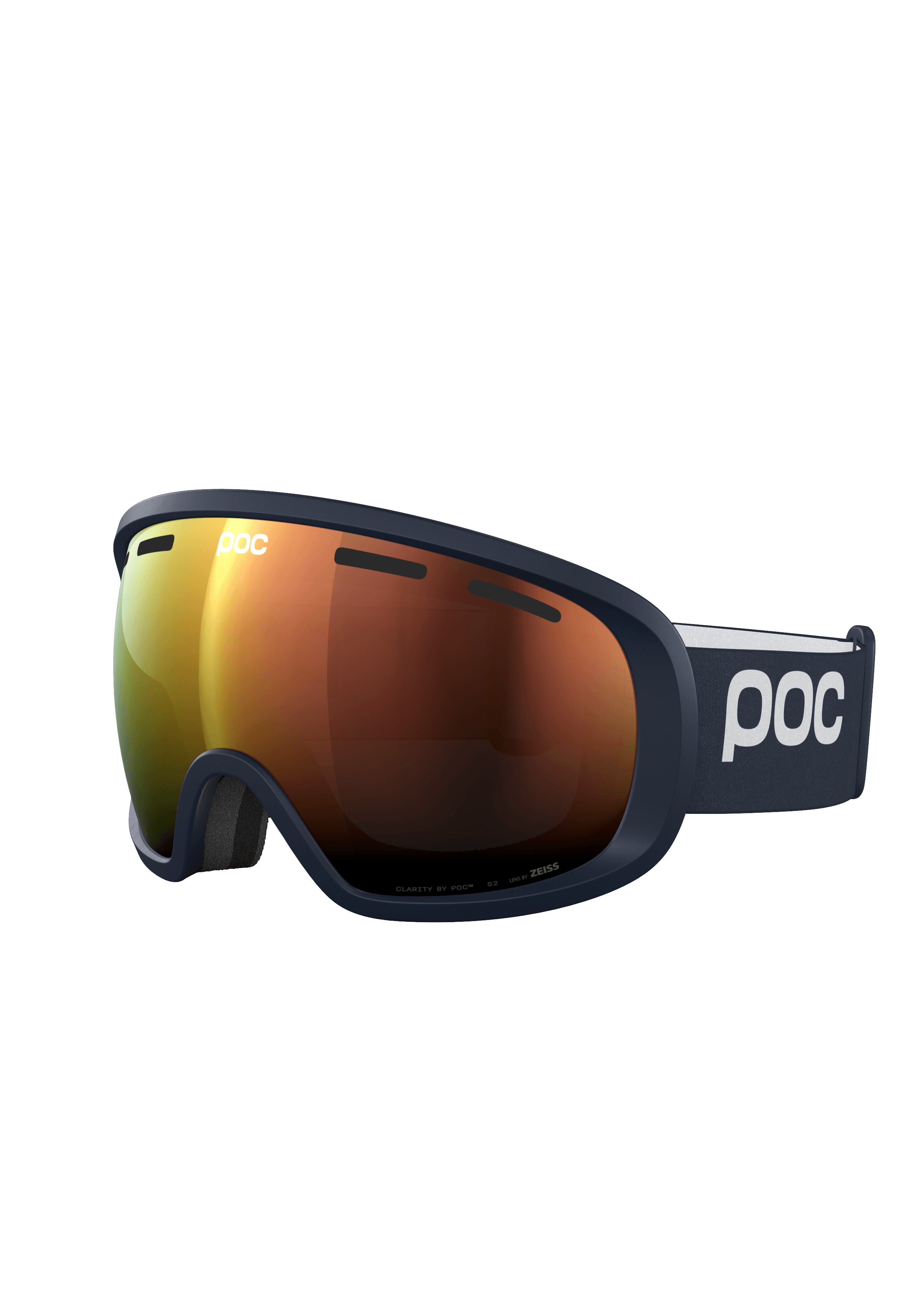 Fovea Wide Fit Ski Goggles in Pargasite Green | Ski Eyewear | POC