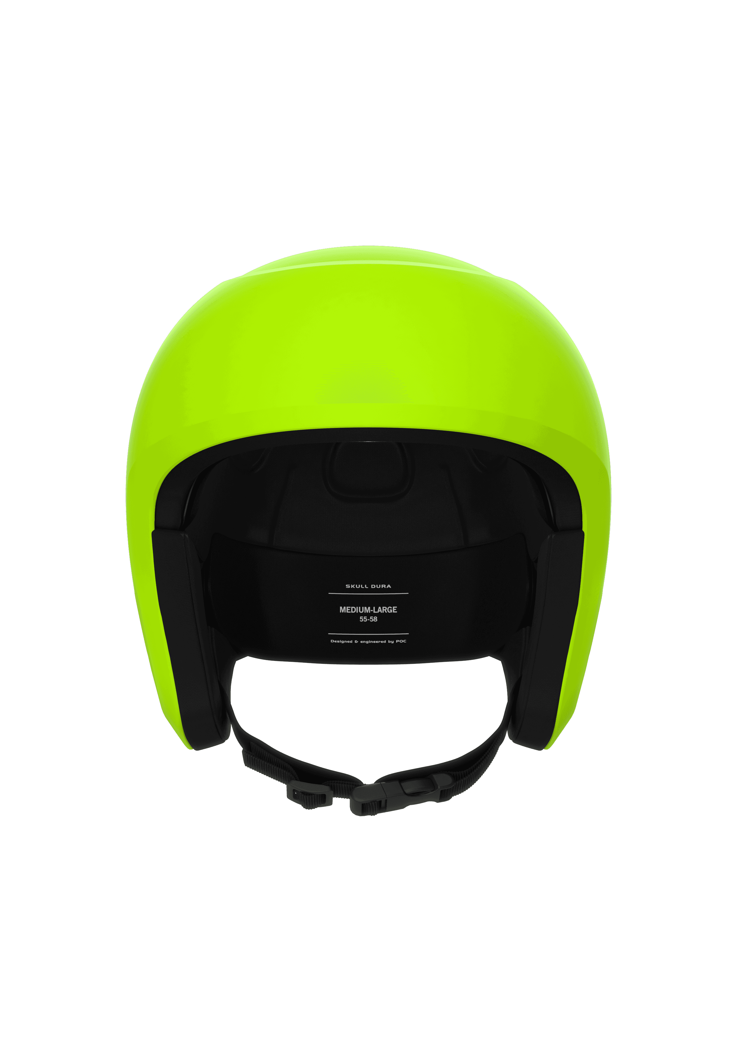 Skull Dura Junior Ski Helmet in Fluorescent Yellow/Green Matt