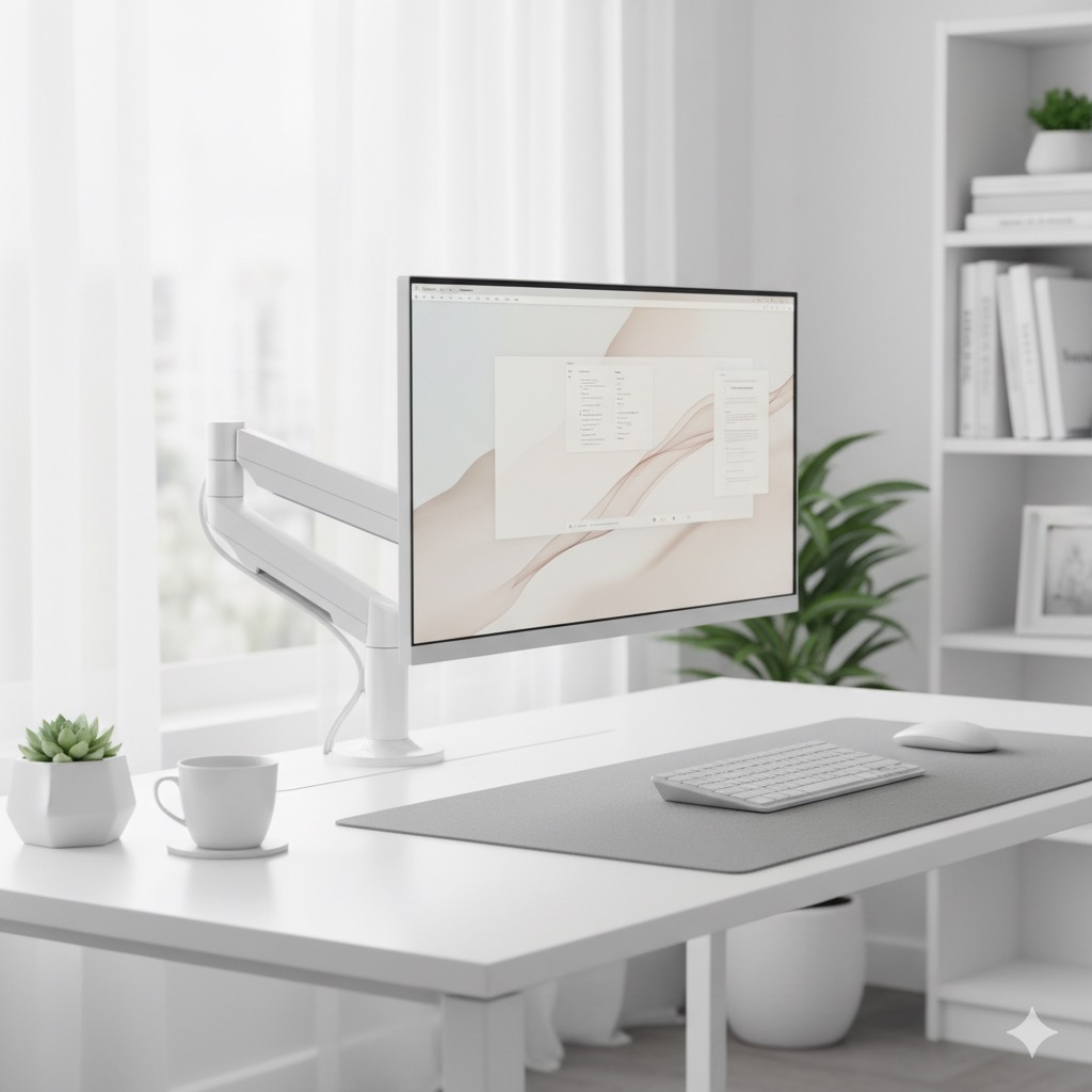 2025年版】白いモニターアームのおすすめ5選｜おしゃれで快適なデスク