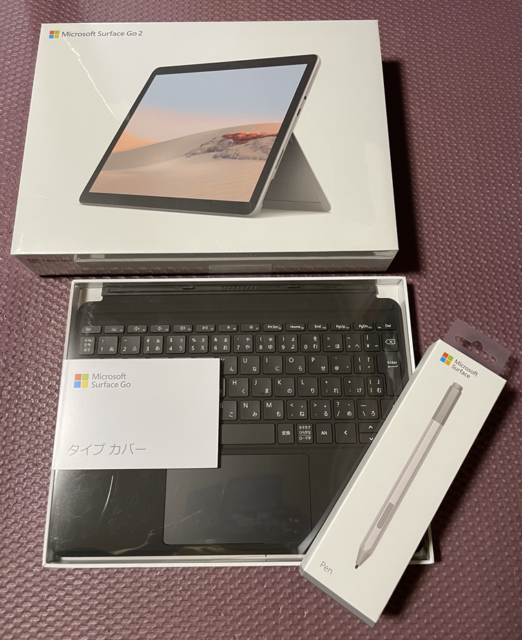surface laptop Go2/256GB/箱・プロダクトキー・充電器付 surface